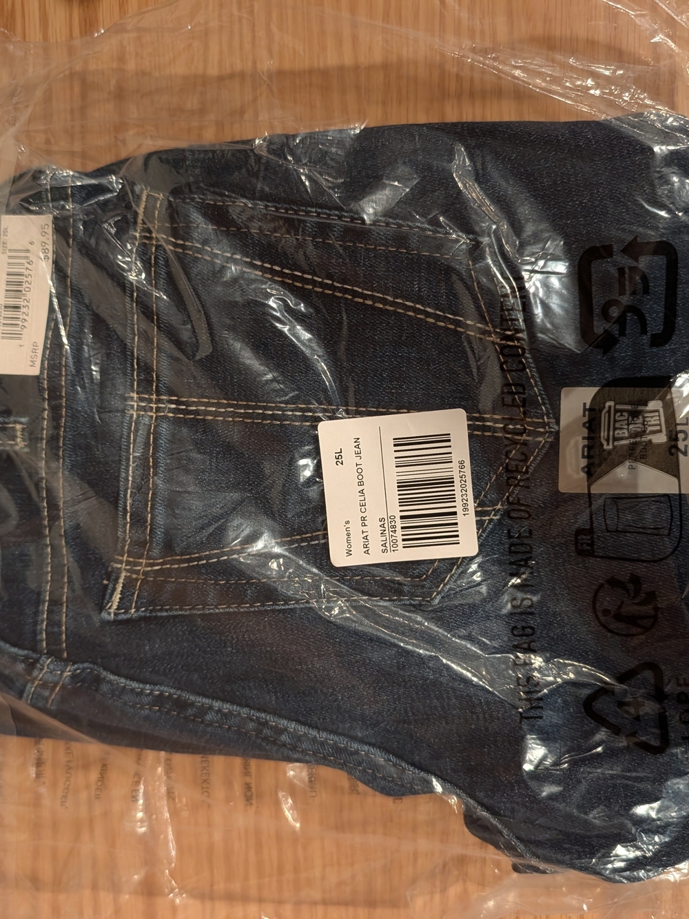 Ariat Women's Dark Blue Perfect Rise Celia Boot Cut Jeans